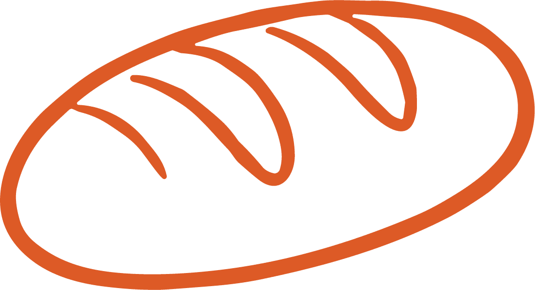 Bread Loaf SVG Simple Outline Vector - Image 1