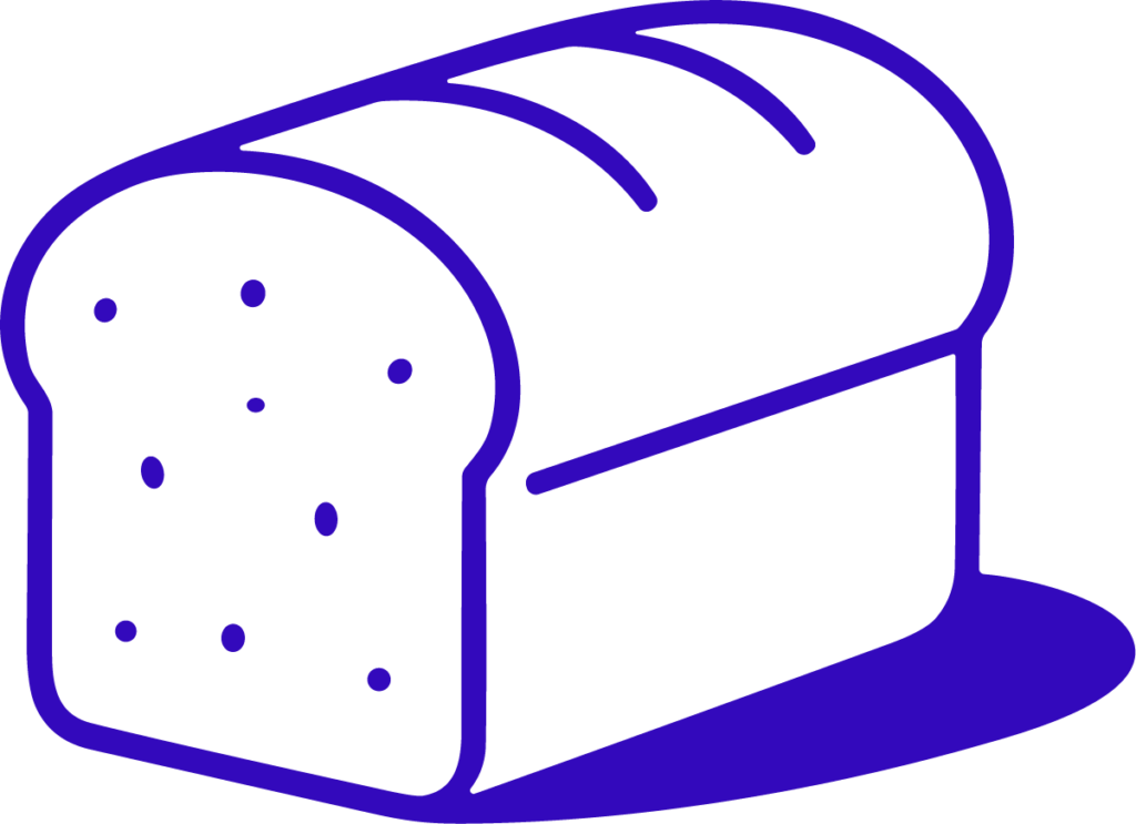 Bread Loaf SVG Bold Outline Vector