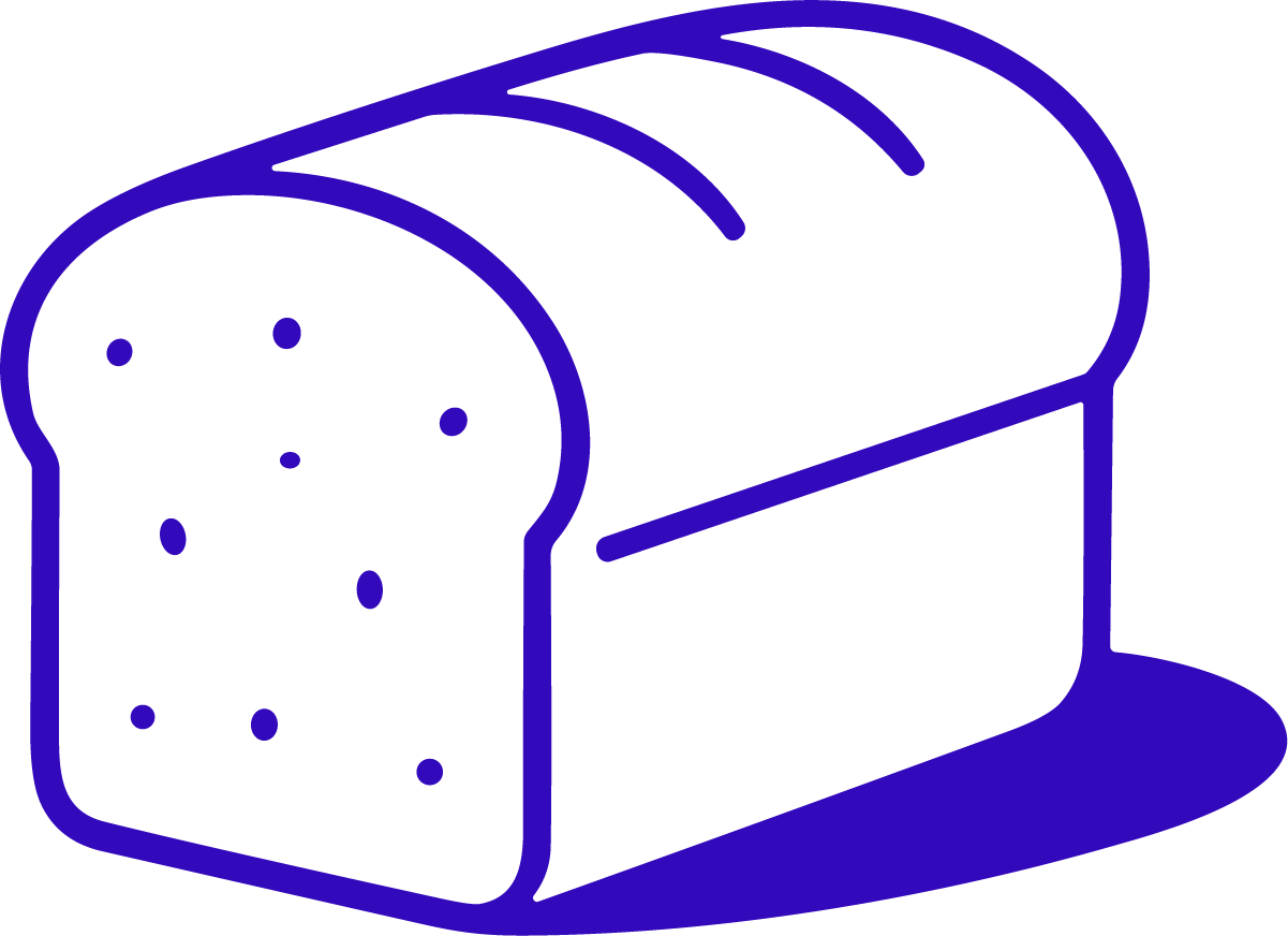 Bread Loaf SVG Bold Outline Vector - Image 1