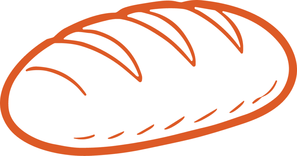 Bread Loaf SVG Rustic Outline Vector