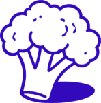 Broccoli SVG Bold Outline Vector