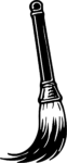 Broom SVG Bold Black Ink Vector