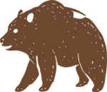 Brown Bear SVG Rustic Sketch Vector