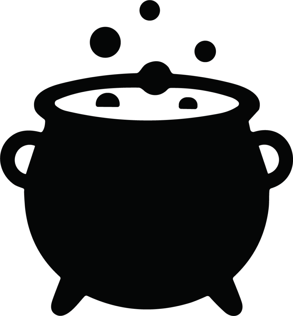 Bubbling Cauldron SVG Witch's Brew Vector