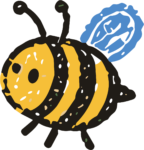 Bumblebee SVG Whimsical Doodle Vector