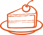 Cake Slice SVG Cherry Topped Vector