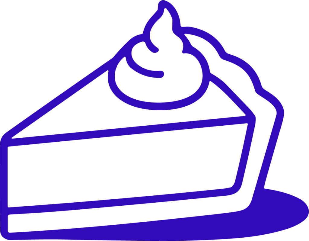 Cake Slice SVG Bold Outline Vector