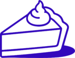 Cake Slice SVG Bold Outline Vector