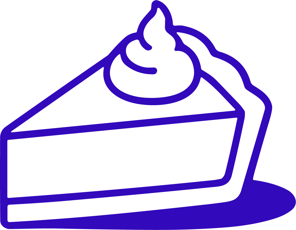 Cake Slice SVG Bold Outline Vector - Image 1