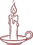 Candle Holder SVG Rustic Sketch Vector