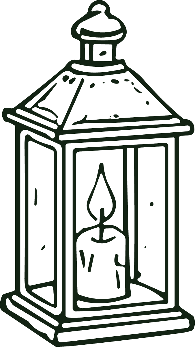 Candle Lantern SVG Cozy Glow Vector - Image 1