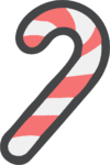 Candy Cane SVG Classic Peppermint Vector