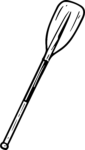 Canoe Paddle SVG Bold Sketch Vector