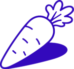 Carrot SVG Bold Outline Vector