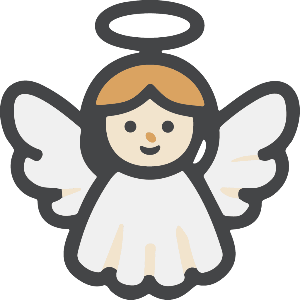 Cartoon Angel SVG Cheerful Cherub Vector