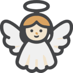 Cartoon Angel SVG Cheerful Cherub Vector