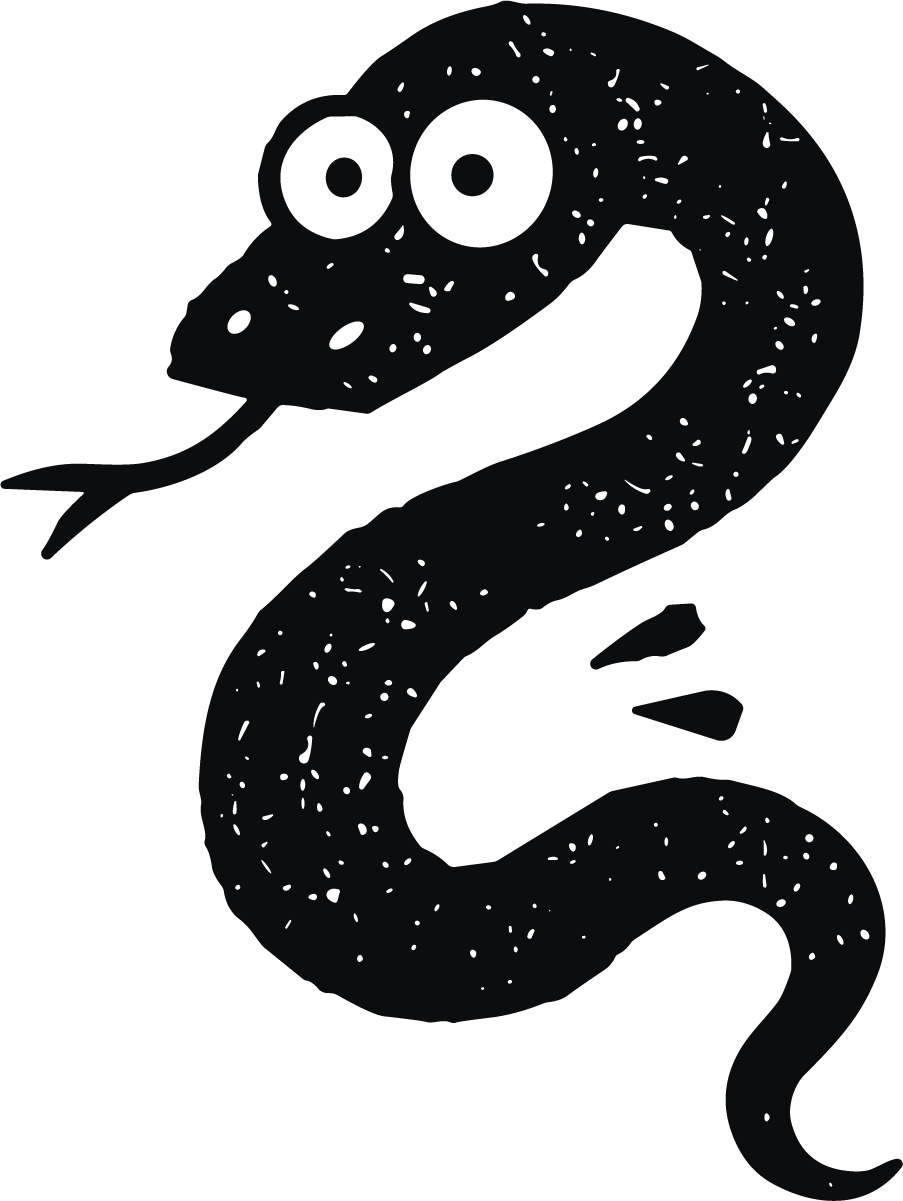 Cartoon Snake SVG Googly Eyed Vector - Image 1