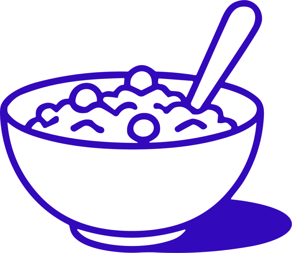 Cereal Bowl SVG Morning Breakfast Vector