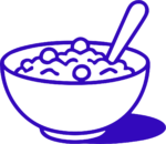 Cereal Bowl SVG Morning Breakfast Vector