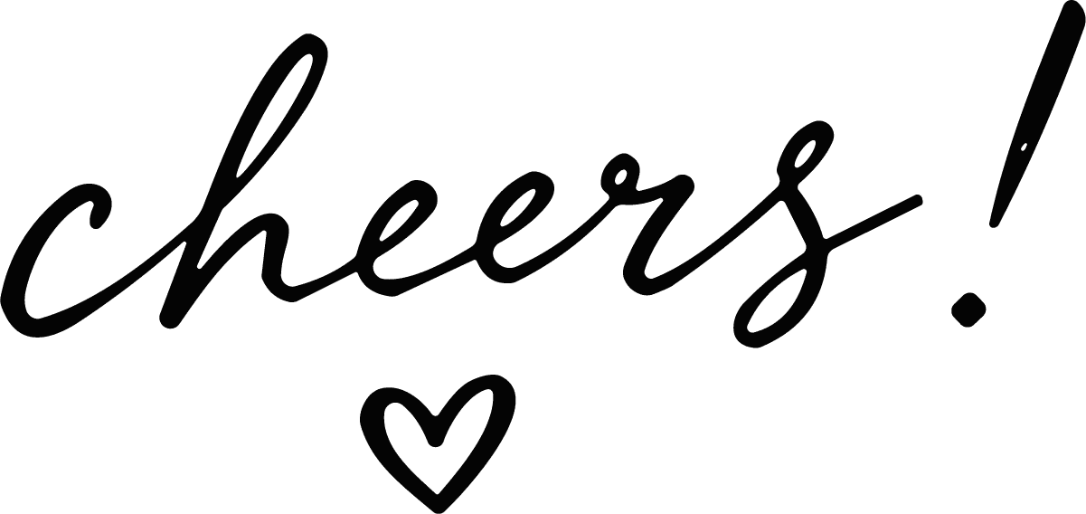 Cheers Lettering SVG Festive Script Vector - Image 1