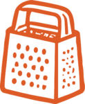 Cheese Grater SVG Rustic Kitchen Sketch Vector
