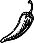 Chili Pepper SVG Bold Sketch Vector