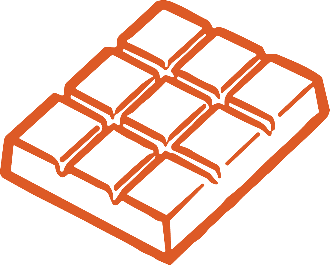 Chocolate Bar SVG Isometric Outline Vector - Image 1