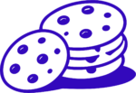 Chocolate Chip Cookies SVG Bold Outline Vector