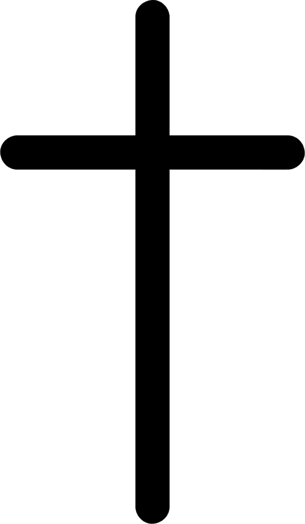 Christian Cross Bold Symbol Vector