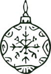 Christmas Ornament SVG Snowflake Bauble Vector