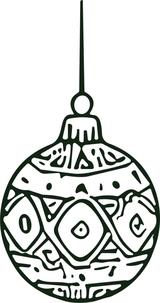 Christmas Ornament SVG Patterned Bauble Vector