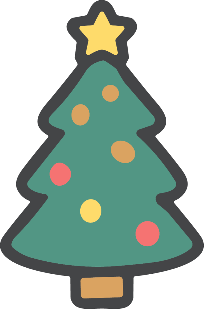 Christmas Tree SVG Cheerful Holiday Vector