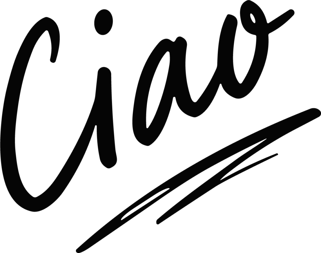Ciao Lettering SVG Flowing Script Vector