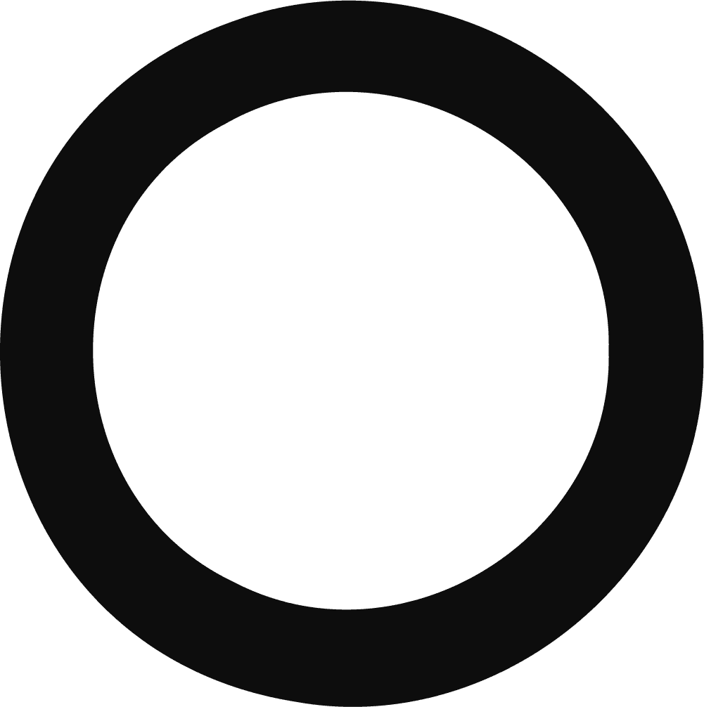 Circle Ring SVG Bold Outline Vector