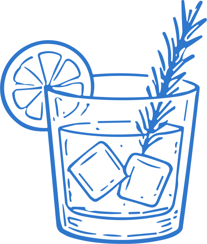 Cocktail Glass SVG Rustic Garnish Vector