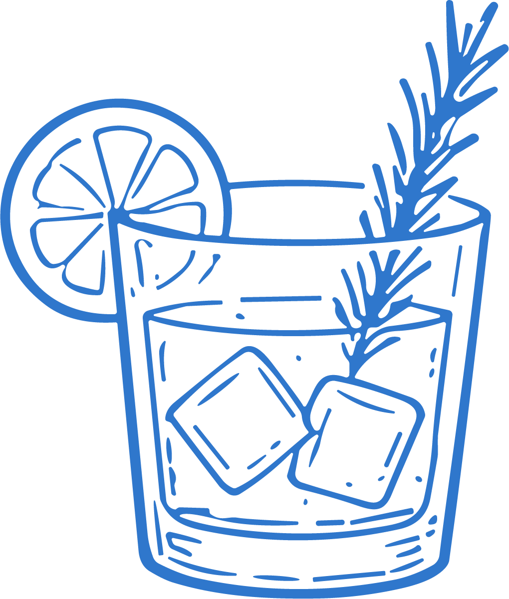 Cocktail Glass SVG Rustic Garnish Vector - Image 1