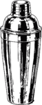 Cocktail Shaker Chrome Shine Vector