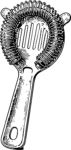 Cocktail Strainer Bold Sketch Vector