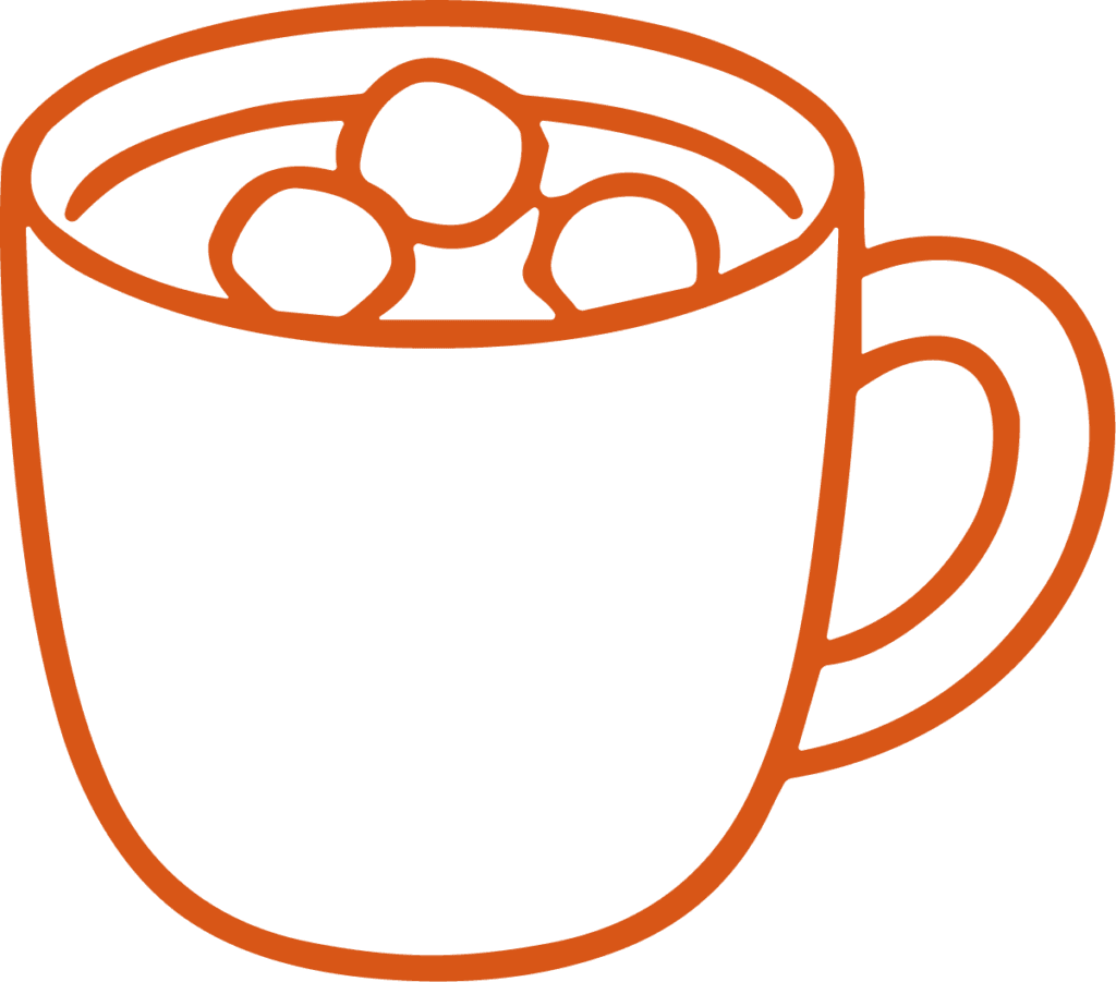 Cocoa Mug SVG Cozy Sketch Vector