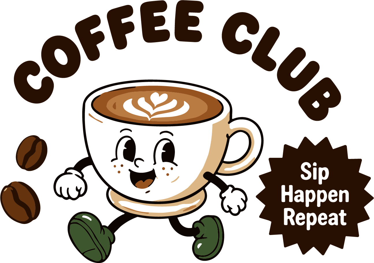 Coffee Cup Character SVG Playful Latte Vector - Image 1