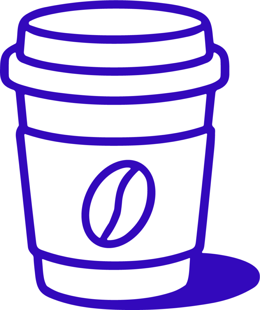 Coffee Cup SVG Bold Outline Vector