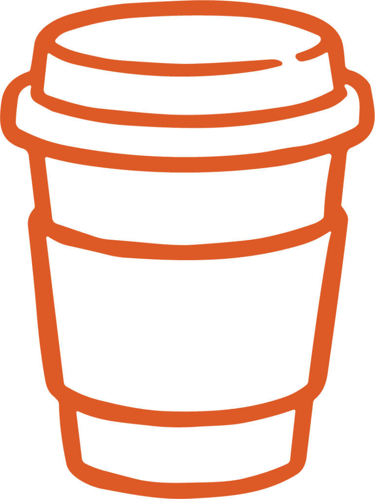 Coffee Cup SVG Bold Outline Vector