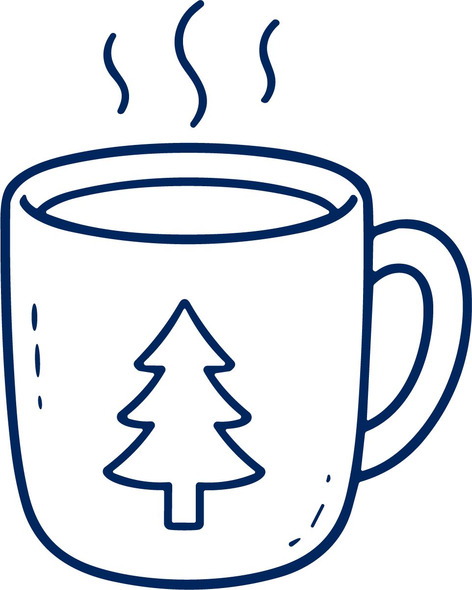 Coffee Mug SVG Cozy Winter Vector - Image 1