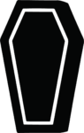 Coffin SVG Spooky Silhouette Vector