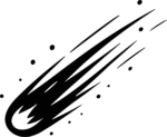 Comet SVG Streaking Cosmic Vector