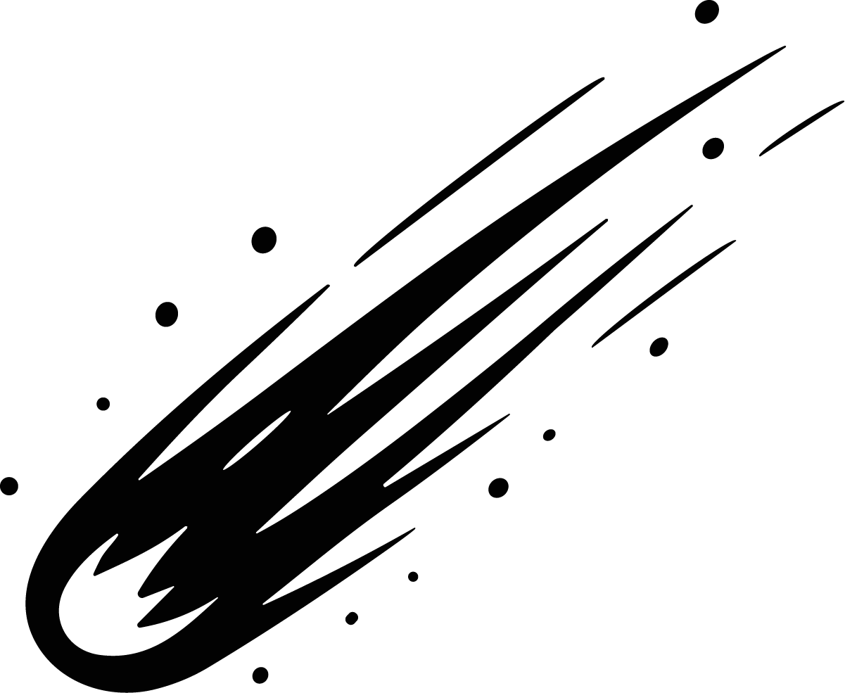 Comet SVG Streaking Cosmic Vector - Image 1