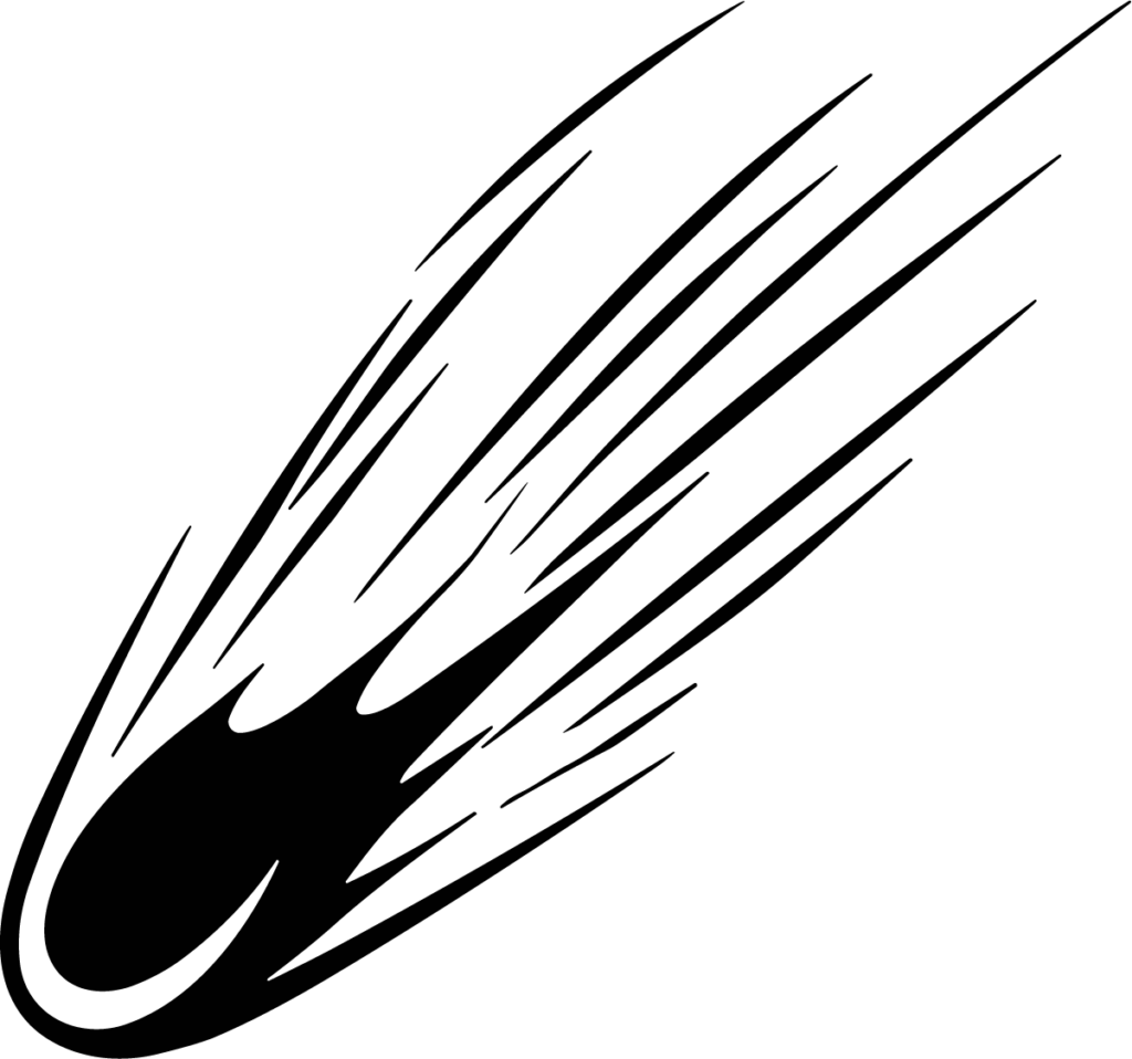 Comet Streak SVG Dynamic Motion Vector