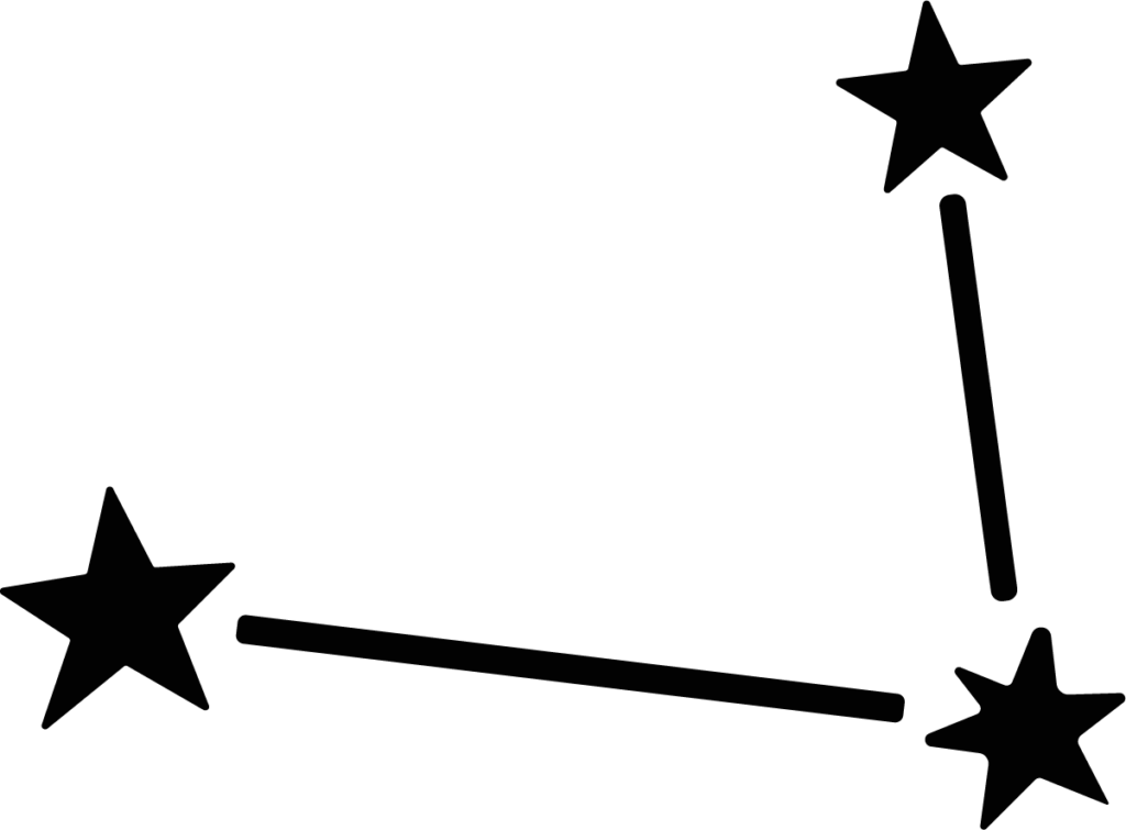 Connected Stars SVG Minimal Constellation Vector