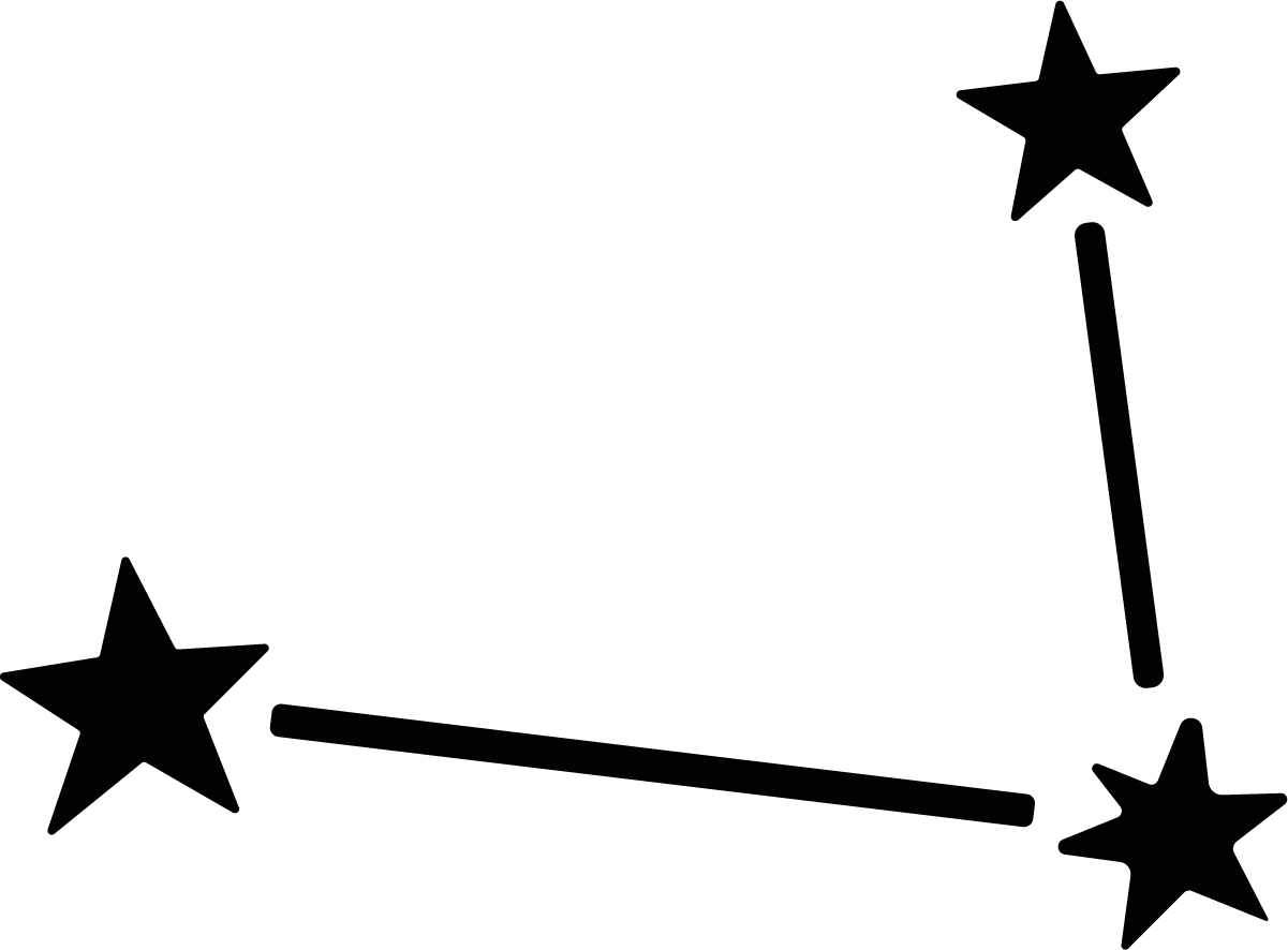 Connected Stars SVG Minimal Constellation Vector - Image 1