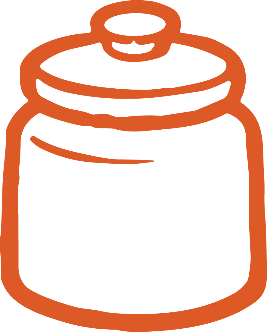 Cookie Jar SVG Hand Sketched Outline Vector - Image 1